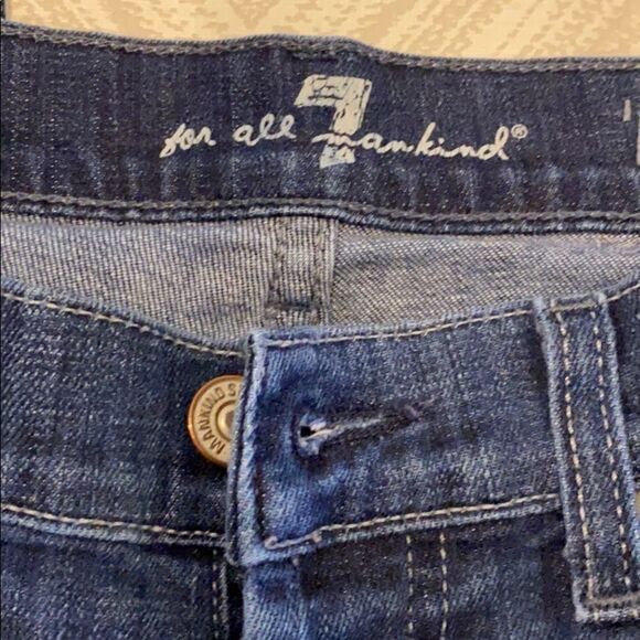 74AMK Men’s A Pkt Relaxed Blue Button Fly Jeans - Picture 4 of 7